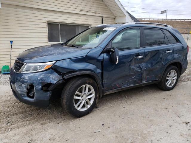 5XYKT4A71EG462281 - 2014 KIA SORENTO LX BLUE photo 1