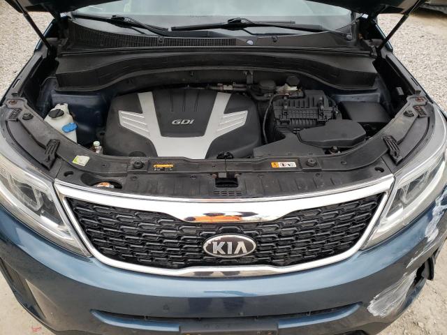 5XYKT4A71EG462281 - 2014 KIA SORENTO LX BLUE photo 12