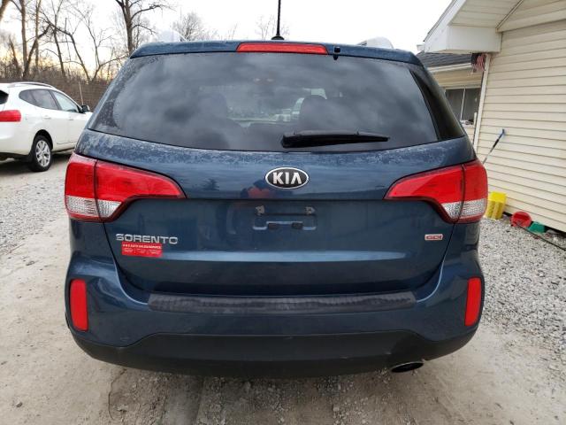 5XYKT4A71EG462281 - 2014 KIA SORENTO LX BLUE photo 6