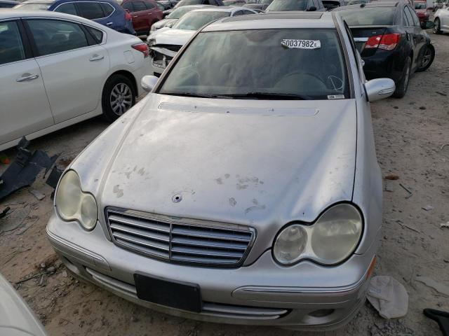 WDBRF54H26A853410 - 2006 MERCEDES-BENZ C 280 GRAY photo 5