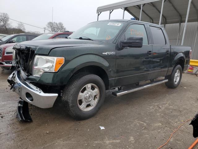 1FTEW1CM9EFB03480 - 2014 FORD F150 SUPERCREW GREEN photo 1