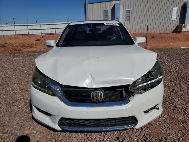 1HGCR3F80FA003485 - 2015 HONDA ACCORD EXL WHITE photo 5