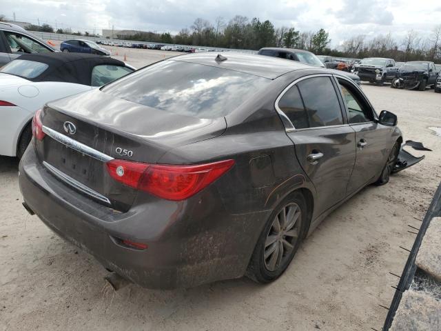 JN1BV7AP6FM346878 - 2015 INFINITI Q50 BASE BROWN photo 3