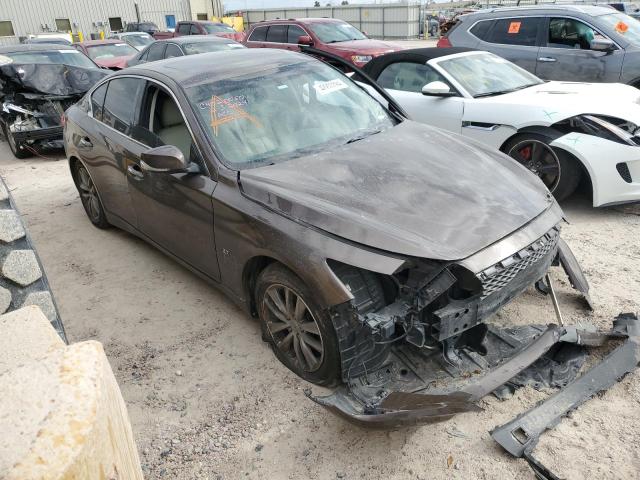 JN1BV7AP6FM346878 - 2015 INFINITI Q50 BASE BROWN photo 4