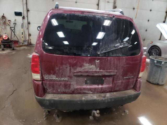 1GMDV33L25D203316 - 2005 PONTIAC MONTANA SV6 RED photo 6