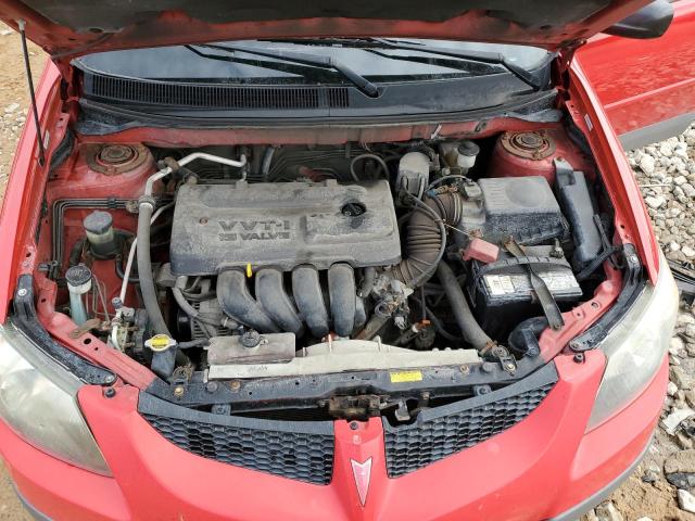 5Y2SL62843Z451910 - 2003 PONTIAC VIBE RED photo 11