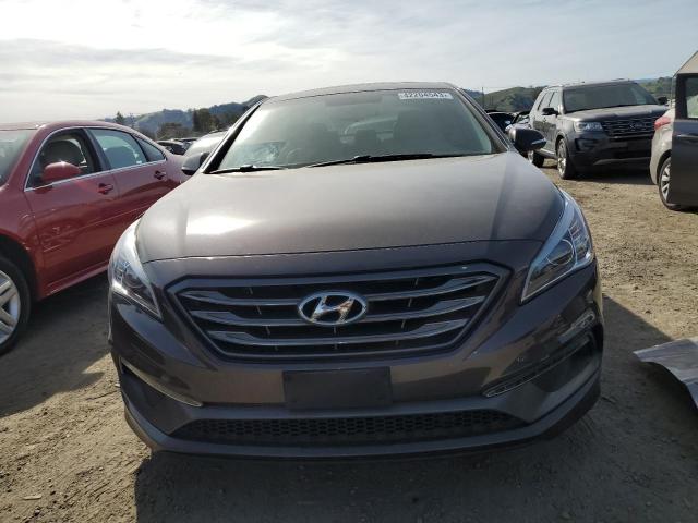 5NPE34AF4GH392016 - 2016 HYUNDAI SONATA SPORT BROWN photo 5