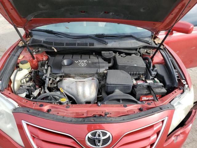 4T4BF3EK5AR006858 - 2010 TOYOTA CAMRY BASE RED photo 11