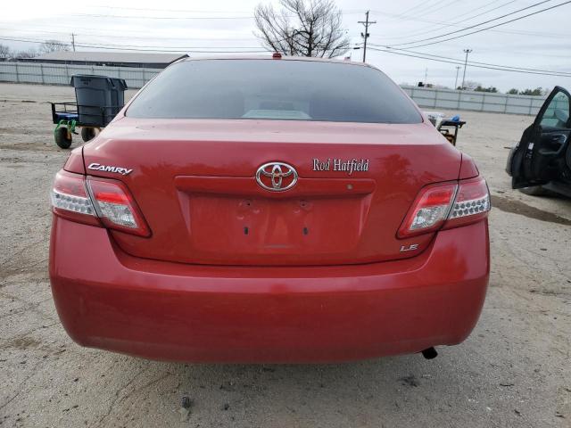 4T4BF3EK5AR006858 - 2010 TOYOTA CAMRY BASE RED photo 6