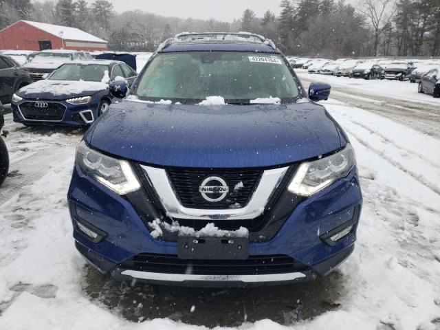 5N1AT2MV6JC801380 - 2018 NISSAN ROGUE S BLUE photo 5