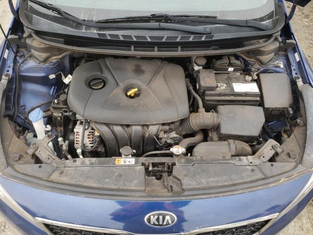 3KPFN4A8XHE052097 - 2017 KIA FORTE EX BLUE photo 11