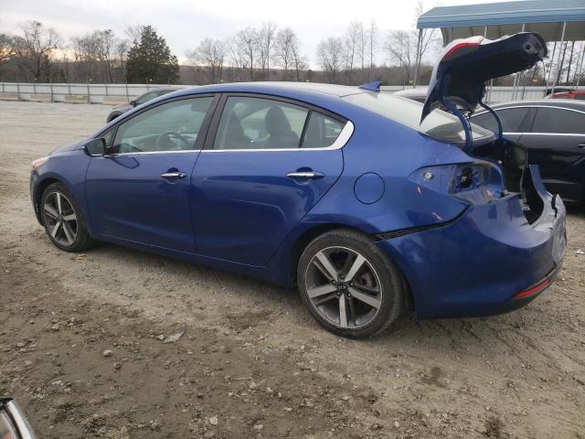 3KPFN4A8XHE052097 - 2017 KIA FORTE EX BLUE photo 2