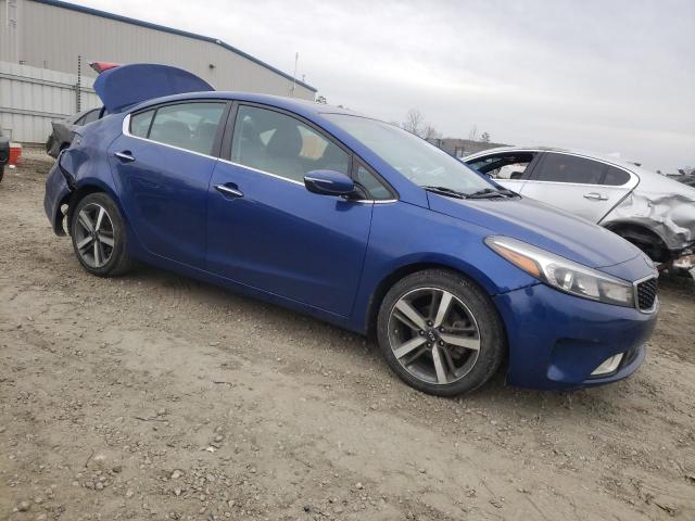 3KPFN4A8XHE052097 - 2017 KIA FORTE EX BLUE photo 4