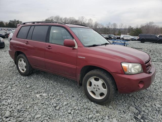 JTEEP21A950134836 - 2005 TOYOTA HIGHLANDER LIMITED MAROON photo 4