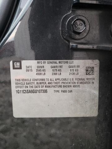 1G11C5SA6GU107306 - 2016 CHEVROLET MALIBU LIM LT 灰色 照片 12
