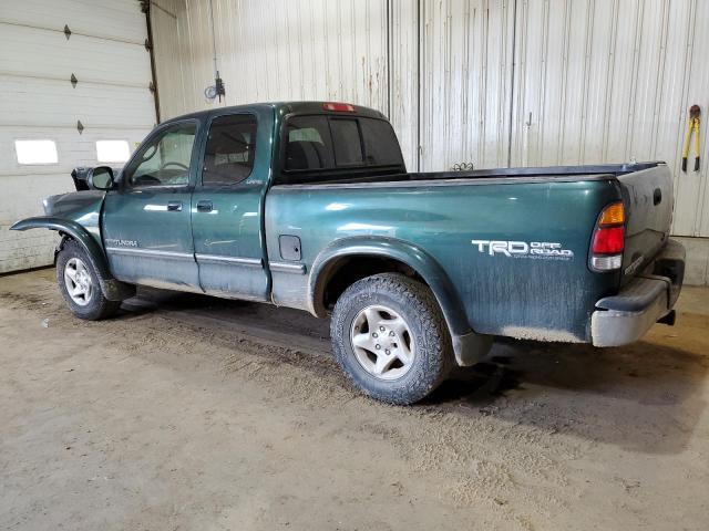 5TBBT48172S295630 - 2002 TOYOTA TUNDRA ACCESS CAB LIMITED GREEN photo 2