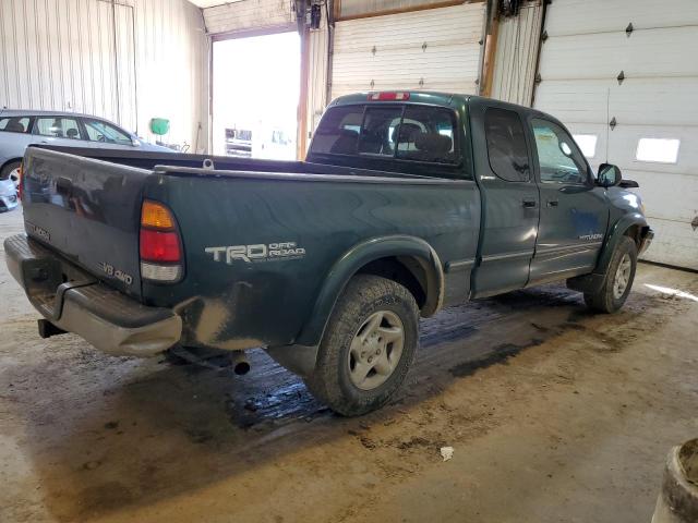 5TBBT48172S295630 - 2002 TOYOTA TUNDRA ACCESS CAB LIMITED GREEN photo 3