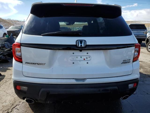 5FNYF8H0XMB014239 - 2021 HONDA PASSPORT ELITE WHITE photo 6