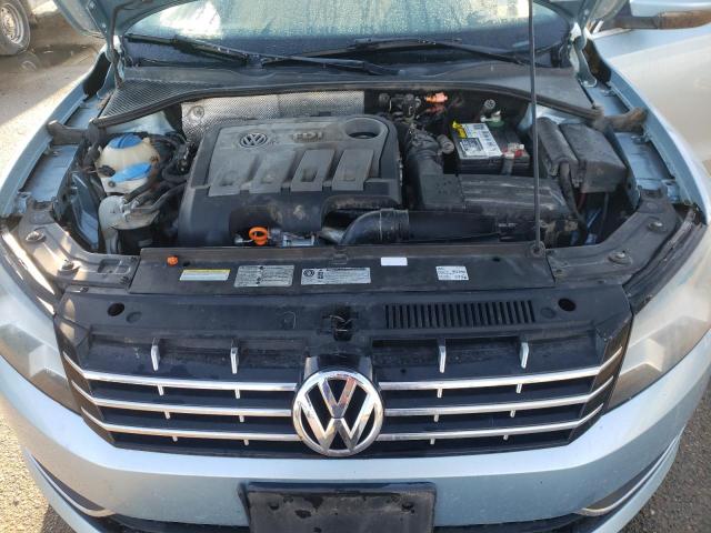 1VWBN7A39CC055543 - 2012 VOLKSWAGEN PASSAT SE BLUE photo 11