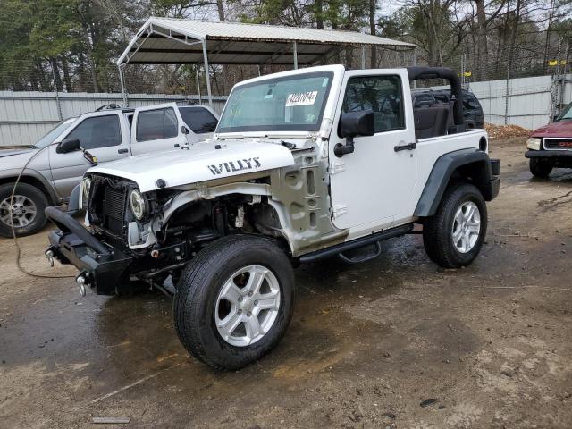 1C4AJWAG3EL304798 - 2014 JEEP WRANGLER SPORT WHITE photo 1