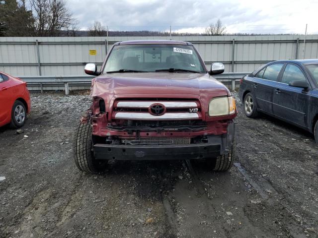 5TBBT44184S451263 - 2004 TOYOTA TUNDRA ACCESS CAB SR5 BURGUNDY photo 5