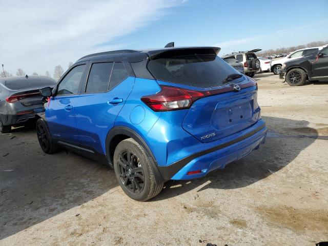 3N1CP5DVXNL483778 - 2022 NISSAN KICKS SR BLUE photo 2