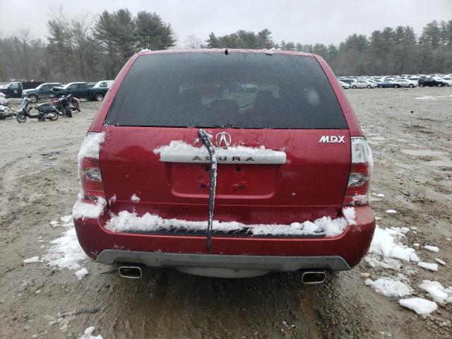 2HNYD18276H516616 - 2006 ACURA MDX RED photo 6