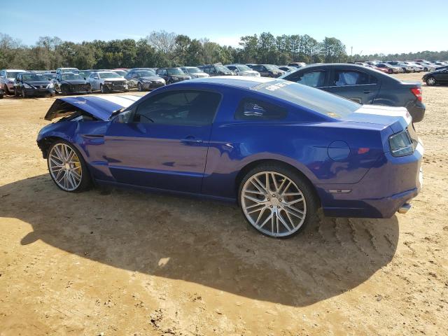 1ZVBP8AM4E5258002 - 2014 FORD MUSTANG BLUE photo 2