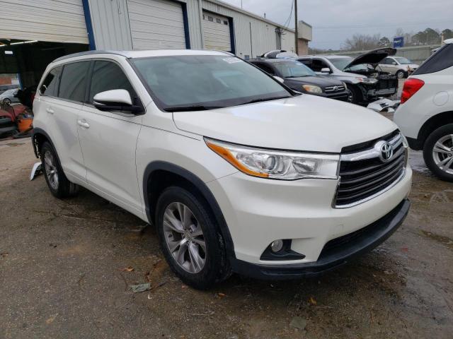 5TDKKRFH8ES023809 - 2014 TOYOTA HIGHLANDER XLE WHITE photo 4