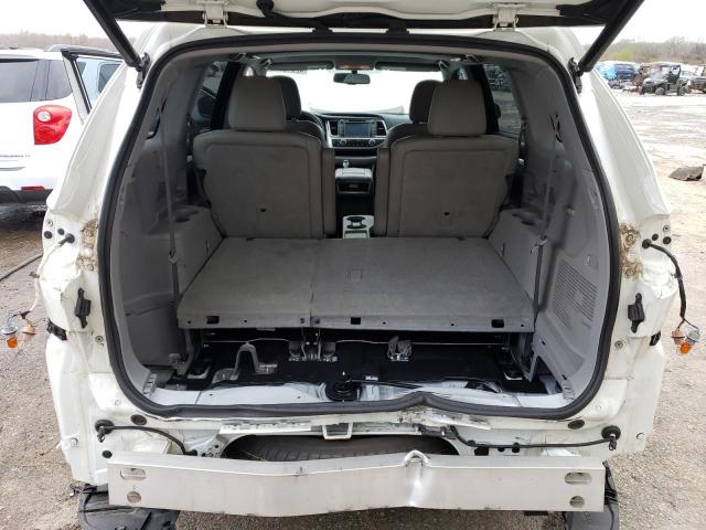 5TDKKRFH8ES023809 - 2014 TOYOTA HIGHLANDER XLE WHITE photo 6