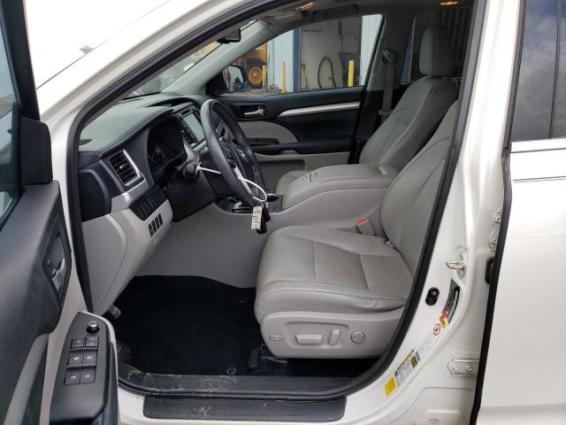 5TDKKRFH8ES023809 - 2014 TOYOTA HIGHLANDER XLE WHITE photo 7