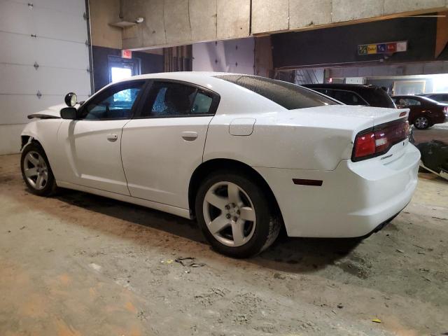 2C3CDXAT3EH198969 - 2014 DODGE CHARGER POLICE WHITE photo 2