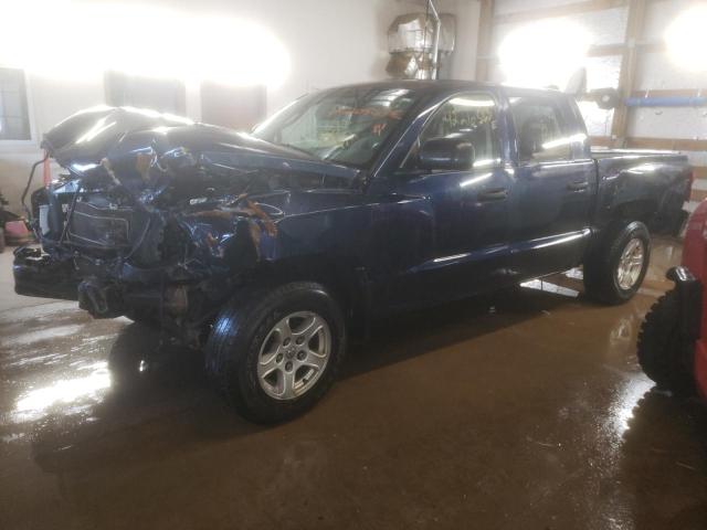 1D7HE48N75S273174 - 2005 DODGE DAKOTA QUAD SLT BLUE photo 1