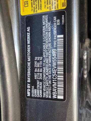 WBAVM1C54EVW55499 - 2014 BMW X1 SDRIVE28I GRAY photo 12