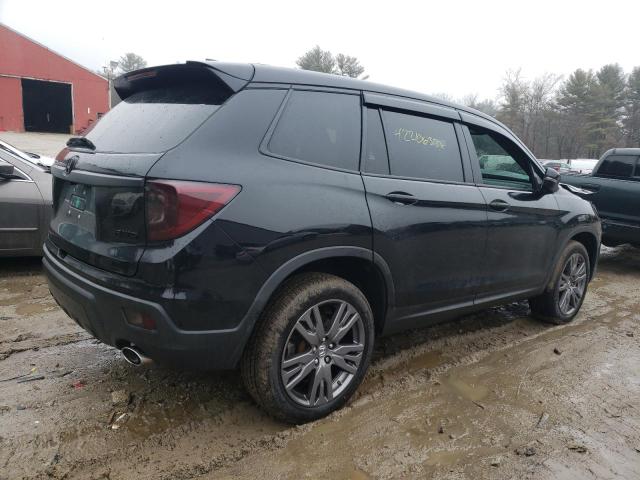 5FNYF8H55LB019410 - 2020 HONDA PASSPORT EXL أسود صورة 3