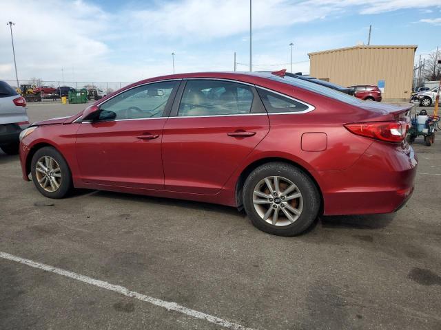 5NPE24AF9GH269489 - 2016 HYUNDAI SONATA SE RED photo 2