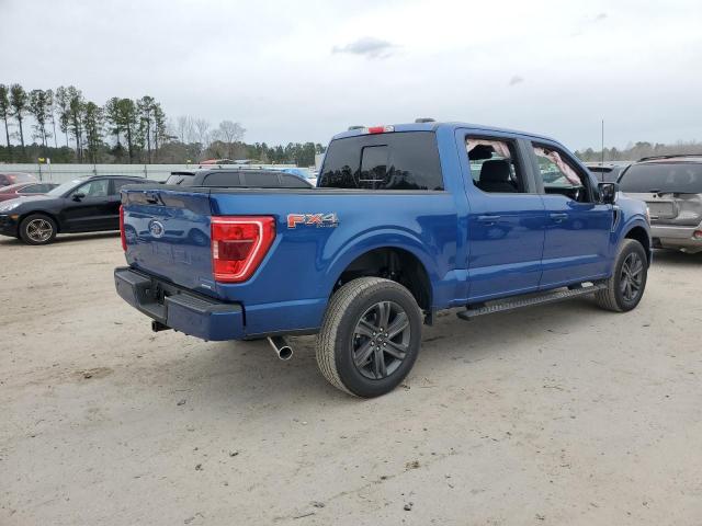 1FTFW1E88PKF20362 - 2023 FORD F150 SUPERCREW BLUE photo 3