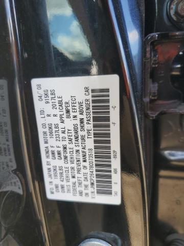 JHMCP26478C073518 - 2008 HONDA ACCORD LXP BLACK photo 13