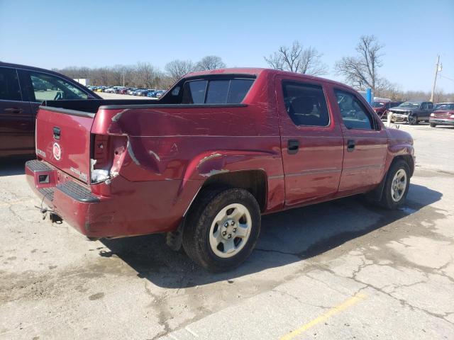 2HJYK162X6H550463 - 2006 HONDA RIDGELINE RT RED photo 3