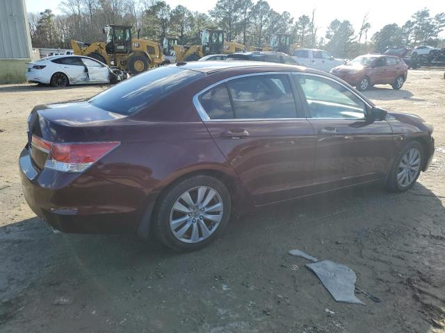 1HGCP2F8XCA132460 - 2012 HONDA ACCORD EXL MAROON photo 3