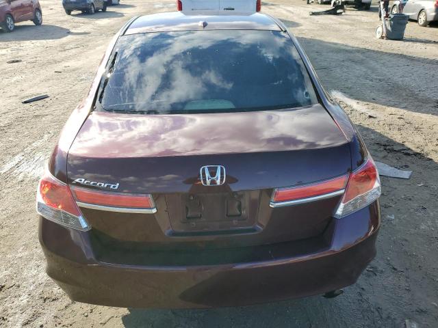 1HGCP2F8XCA132460 - 2012 HONDA ACCORD EXL MAROON photo 6