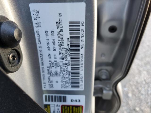 3TYCZ5AN8NT094681 - 2022 TOYOTA TACOMA DOUBLE CAB SILVER photo 12