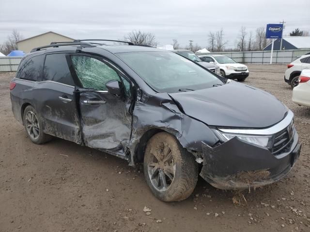 5FNRL6H9XNB069369 - 2022 HONDA ODYSSEY ELITE Szary zdjęcie 4