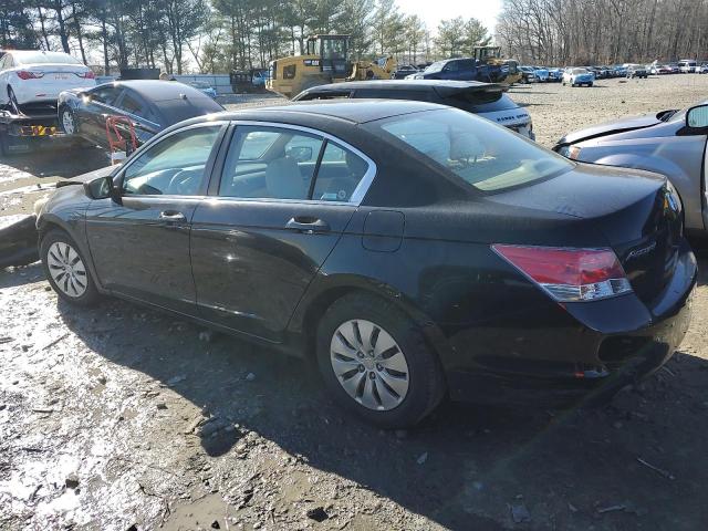 1HGCP26349A049328 - 2009 HONDA ACCORD LX BLACK photo 2