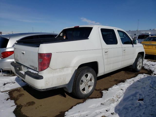 5FPYK16599B109777 - 2009 HONDA RIDGELINE RTL WHITE photo 3