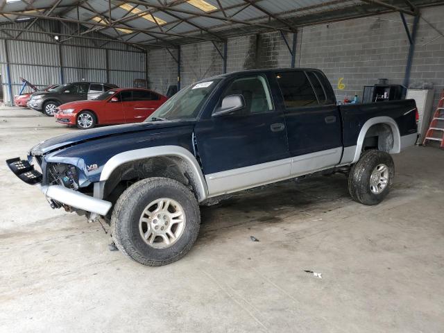 1B7GG2AN21S216020 - 2001 DODGE DAKOTA QUAD BLUE photo 1