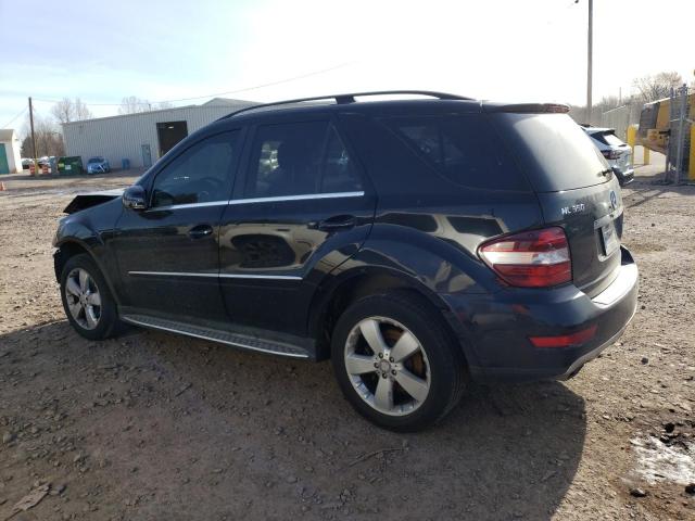 4JGBB8GBXBA651217 - 2011 MERCEDES-BENZ ML 350 4MATIC BLACK photo 2