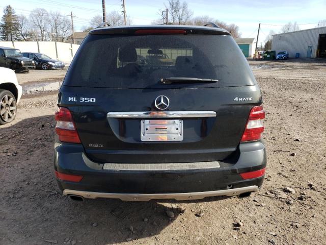 4JGBB8GBXBA651217 - 2011 MERCEDES-BENZ ML 350 4MATIC BLACK photo 6