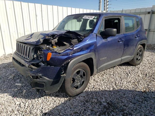 ZACCJAAB6HPE79613 - 2017 JEEP RENEGADE SPORT BLUE photo 1