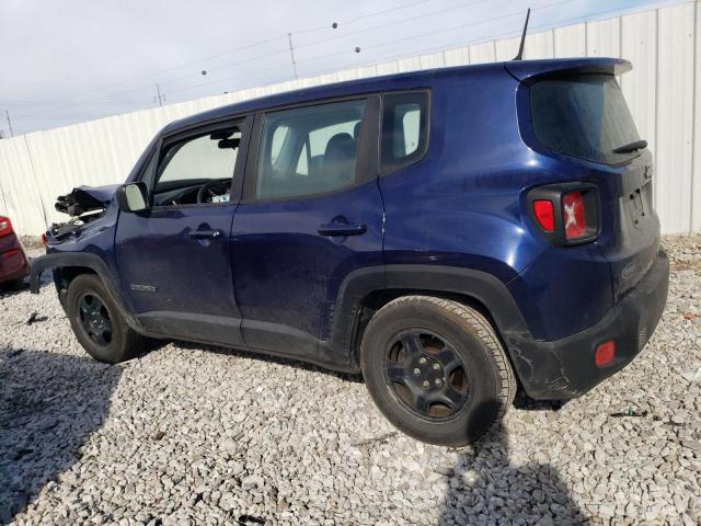 ZACCJAAB6HPE79613 - 2017 JEEP RENEGADE SPORT BLUE photo 2